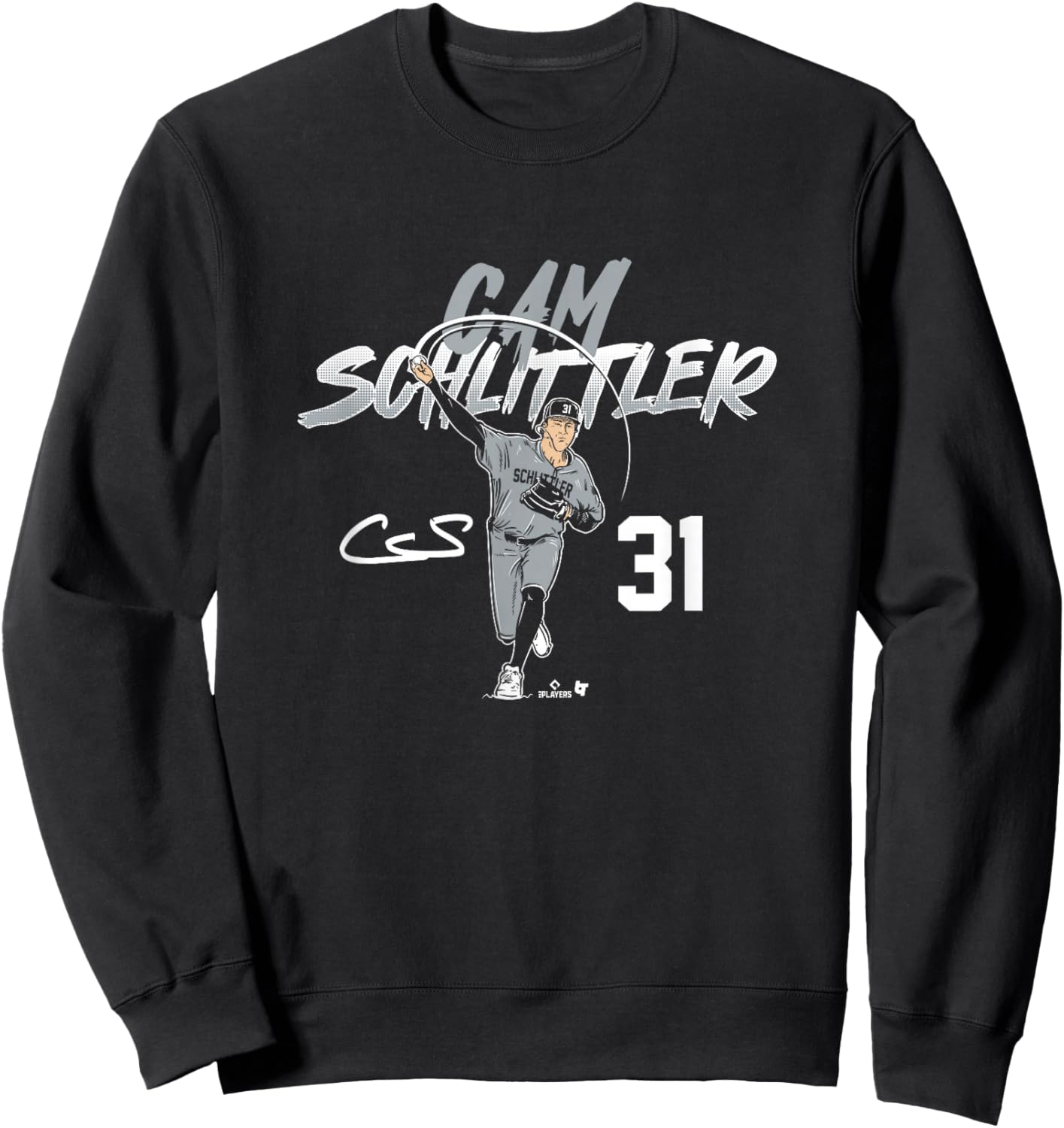 Cam Schlittler - Ace Pose Number - New York Baseball Sweatshirt - Sweatshirt | Black