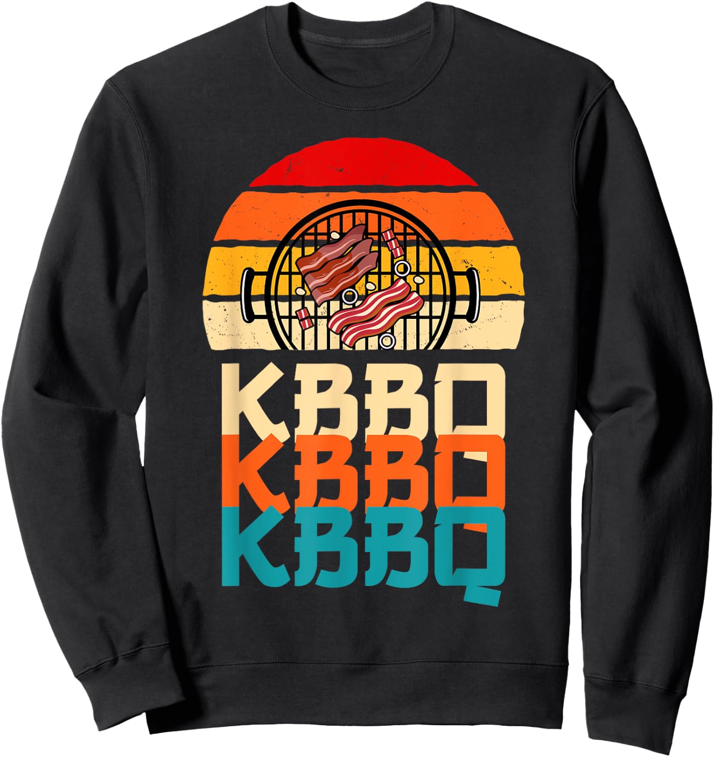 Korean BBQ Design Galbi And Banchan KBBQ Sweatshirt - Sweatshirt | Black