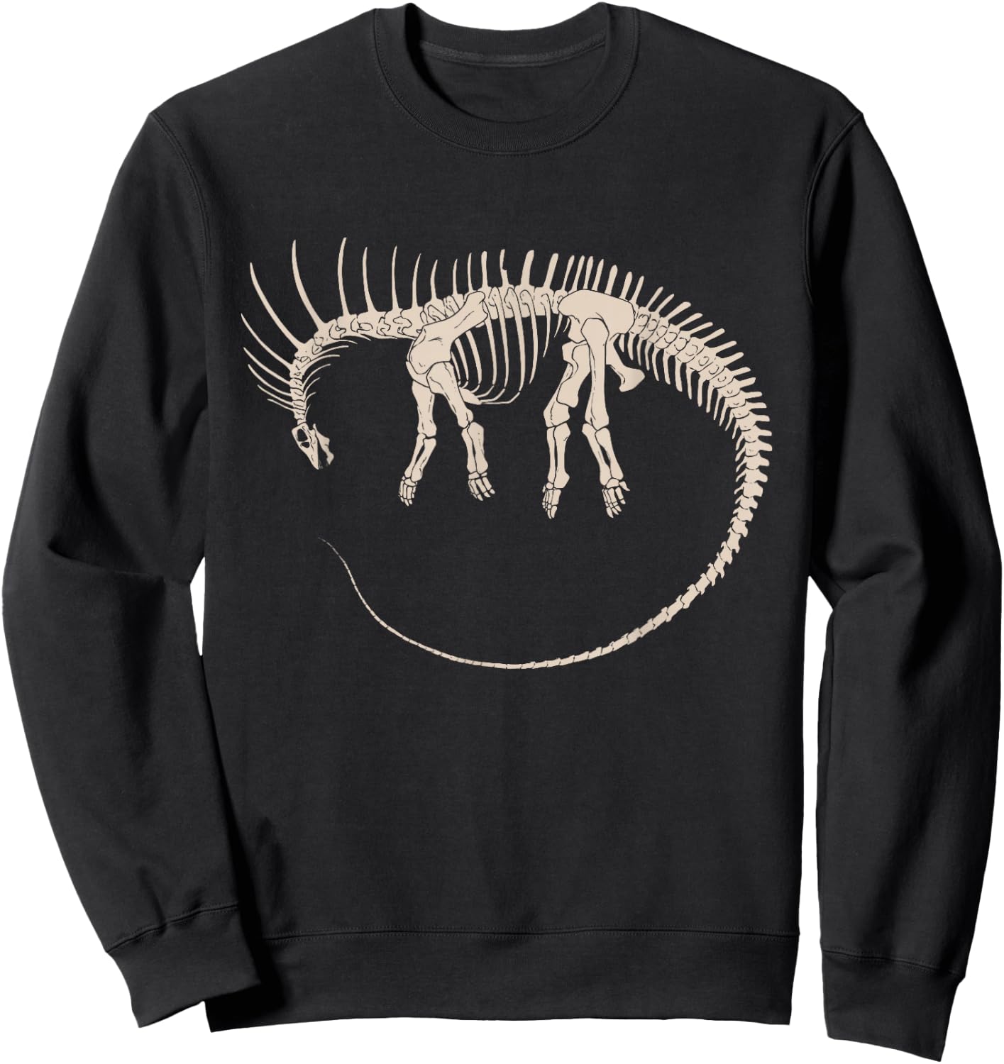 Amargasaurus Fossil Skeleton Sweatshirt - Sweatshirt | Black
