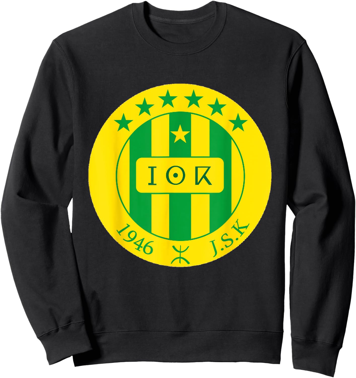 Jsk Soccer Team Amazigh Berber Sport Sweatshirt - Sweatshirt | Black