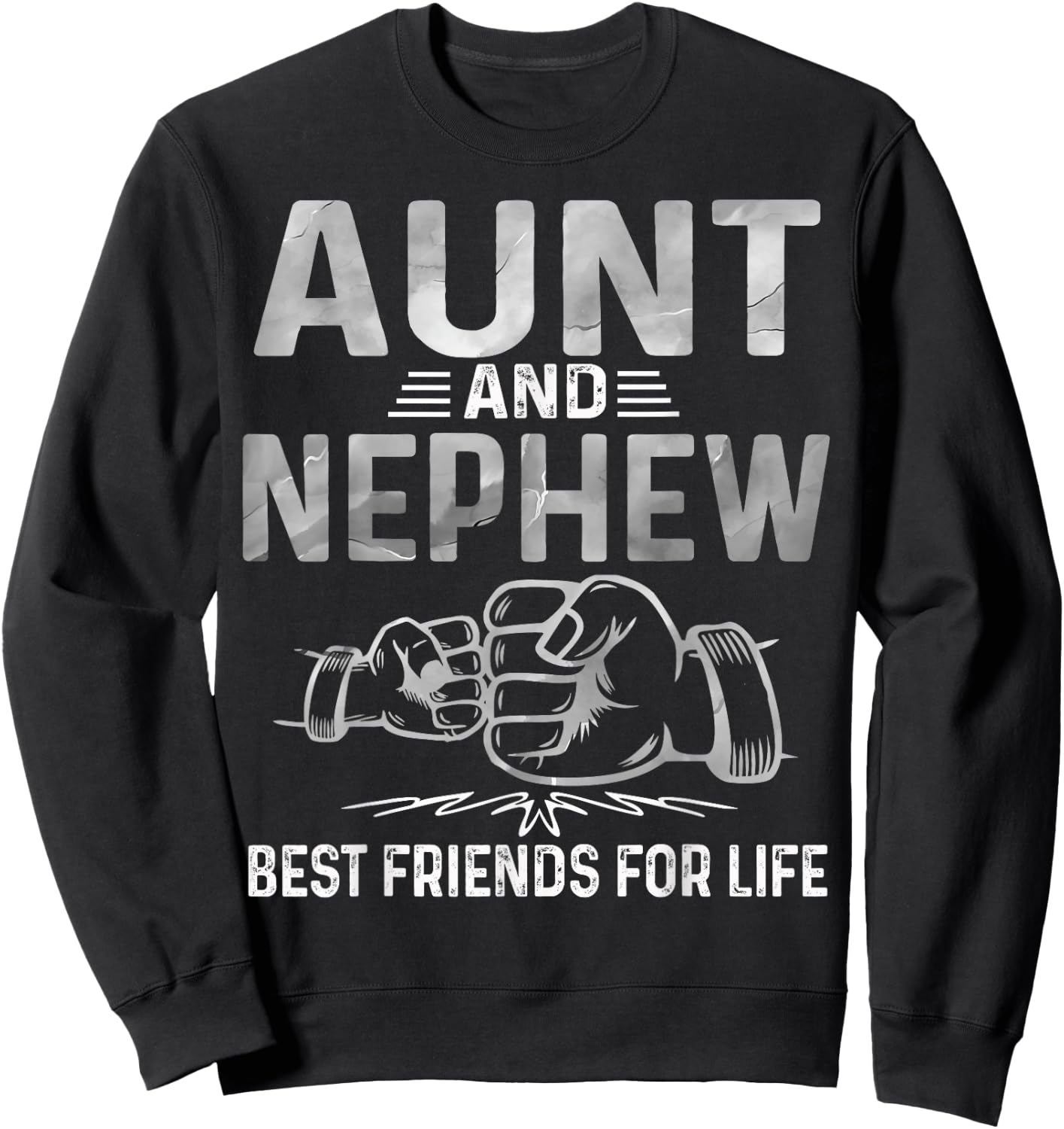 Aunt and Nephew Best Friends for Life Matching Aunt Nephew Sweatshirt - Sweatshirt | Black
