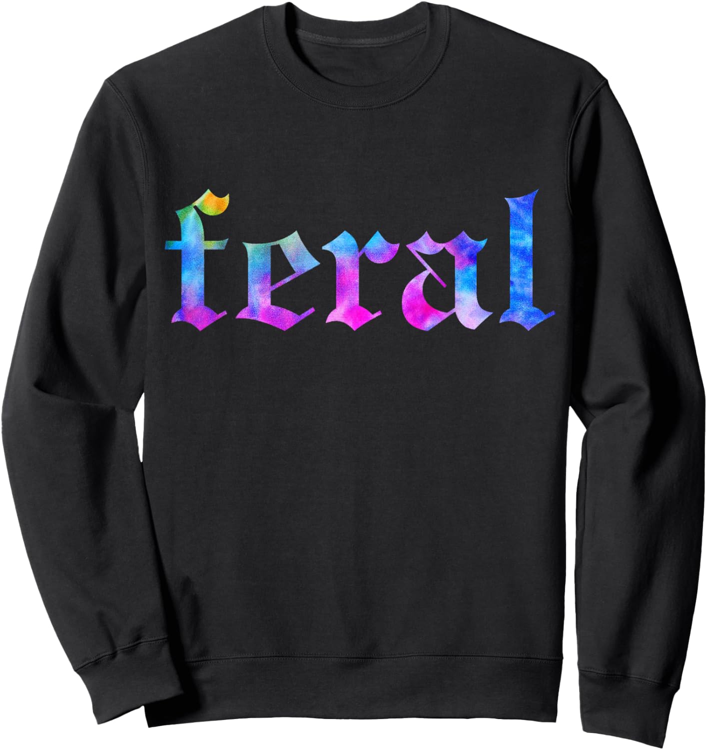 FERAL Tie Dye Sweatshirt - Sweatshirt | Black