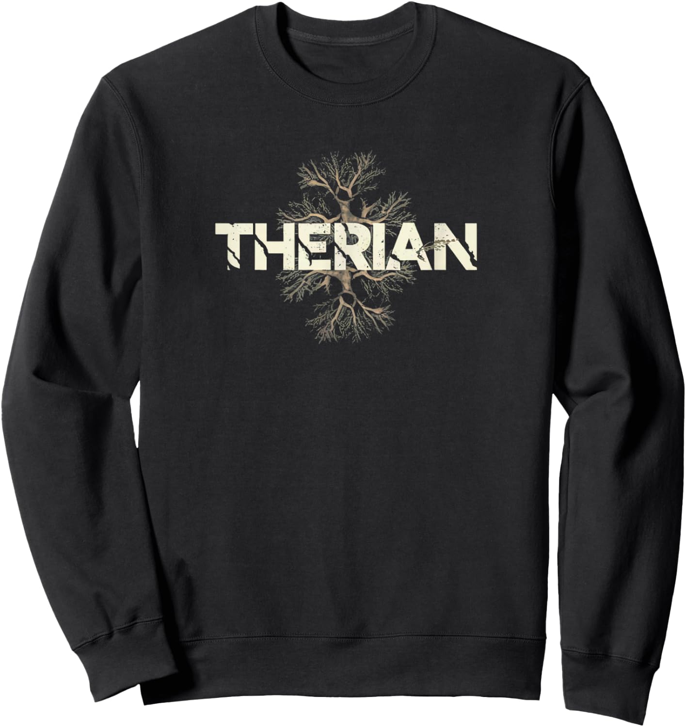 Therian Roots Nature Emblem Sweatshirt - Sweatshirt | Black