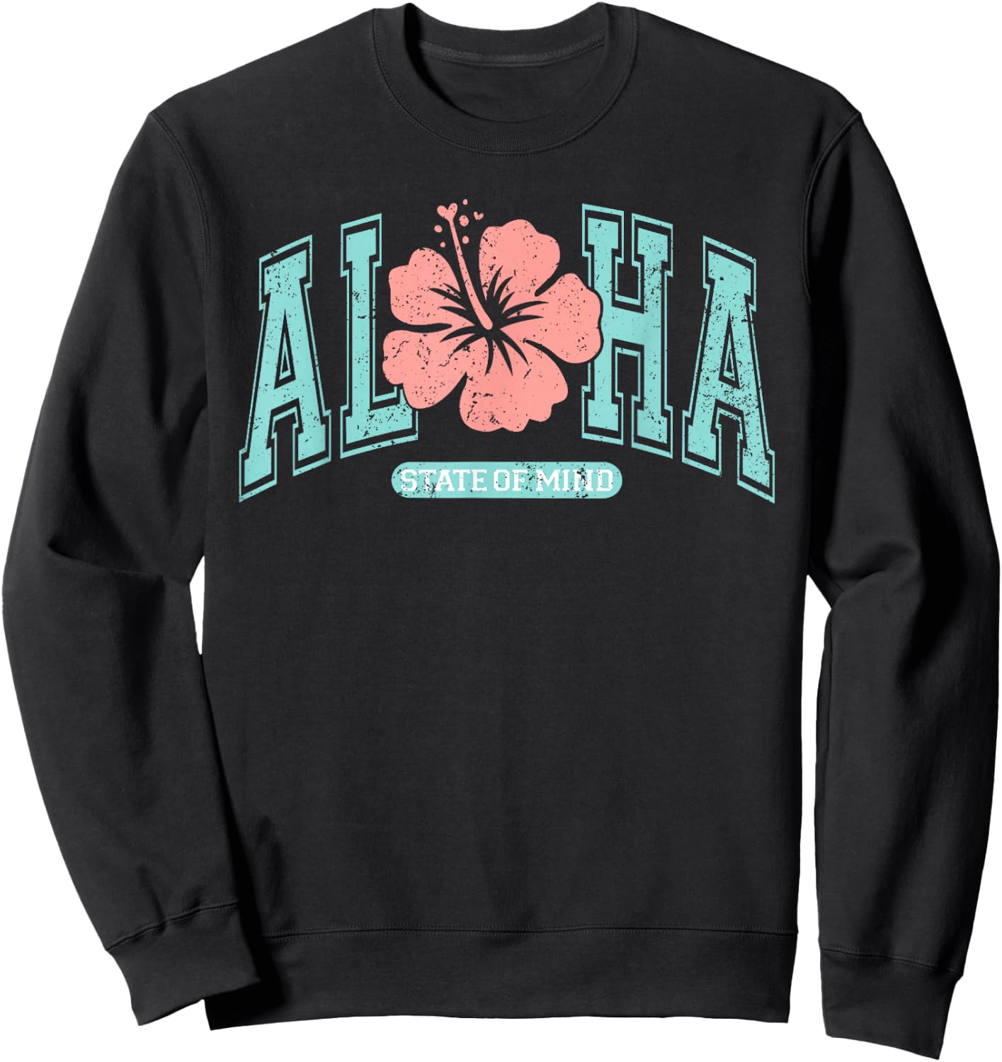 Aloha State Of Mind Summer Vacation Hawaii Beach Family Sweatshirt - Sweatshirt | Black
