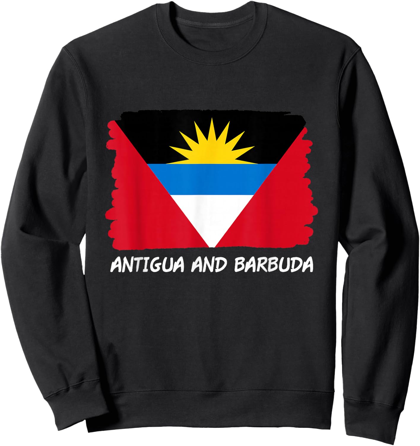 Antigua and Barbuda Flag Sweatshirt - Sweatshirt | Black