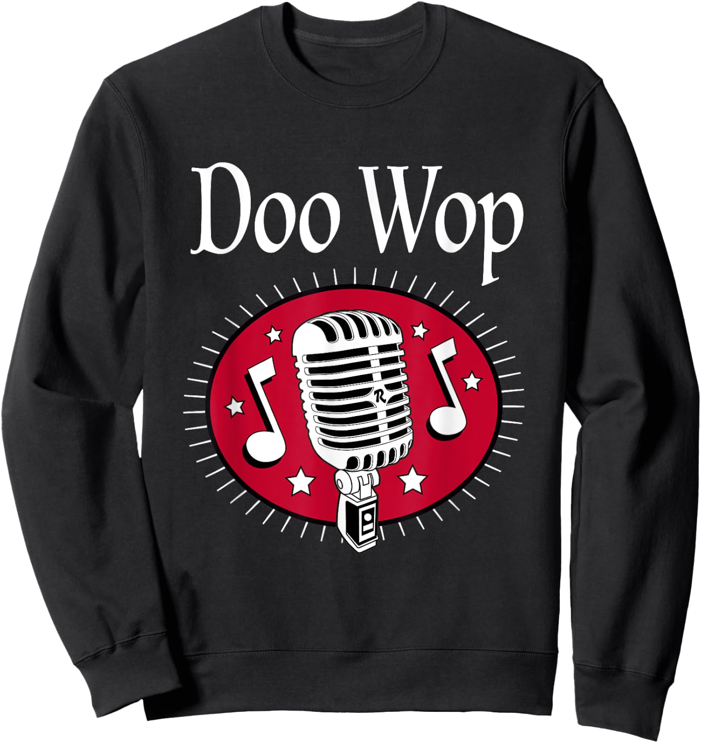 Doo Wop Rock N Roll 50s Sock Hop Dance Women Men Rockabilly Sweatshirt - Sweatshirt | Black