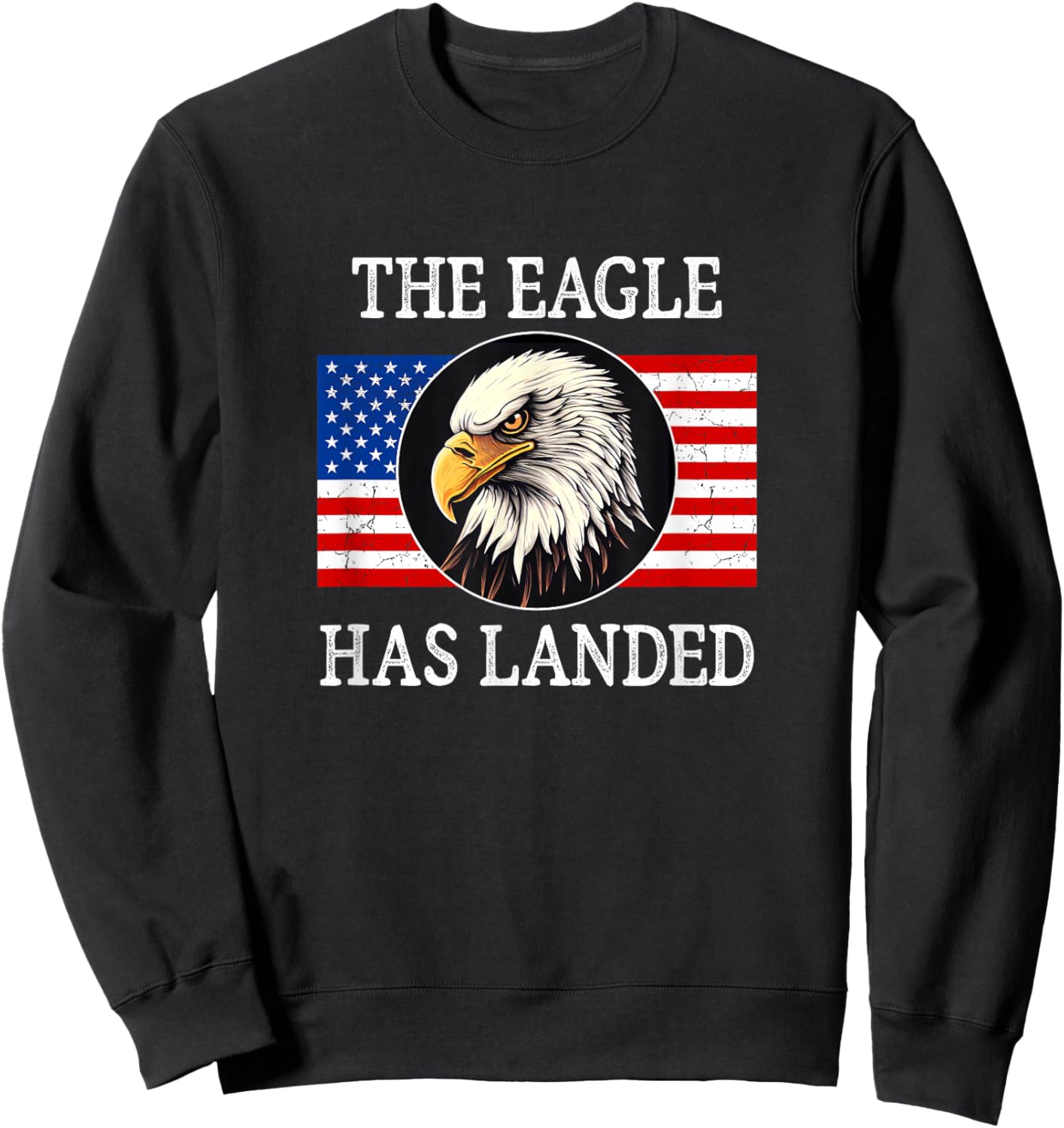 The Eagle Has Landed - Vintage Style Sweatshirt - Sweatshirt | Black