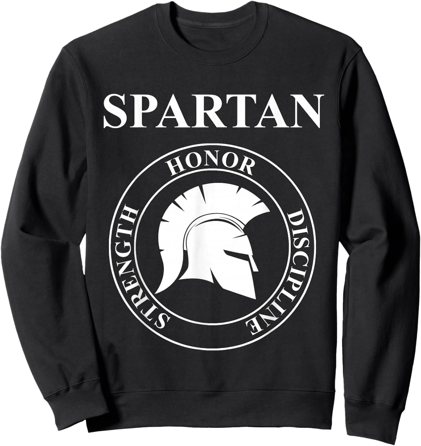 Spartan Warrior Virtues of Sparta Sweatshirt - Sweatshirt | Black