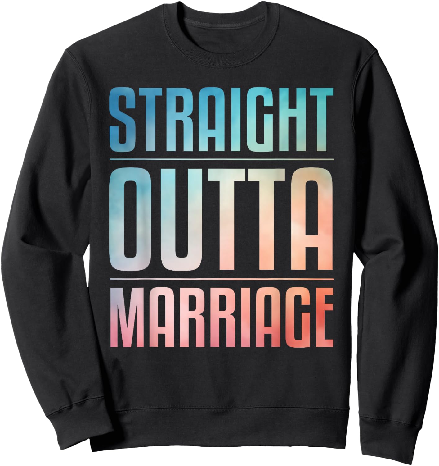 Cool Divorce Art Women Wedding Marriage Divorced Sweatshirt - Sweatshirt | Black