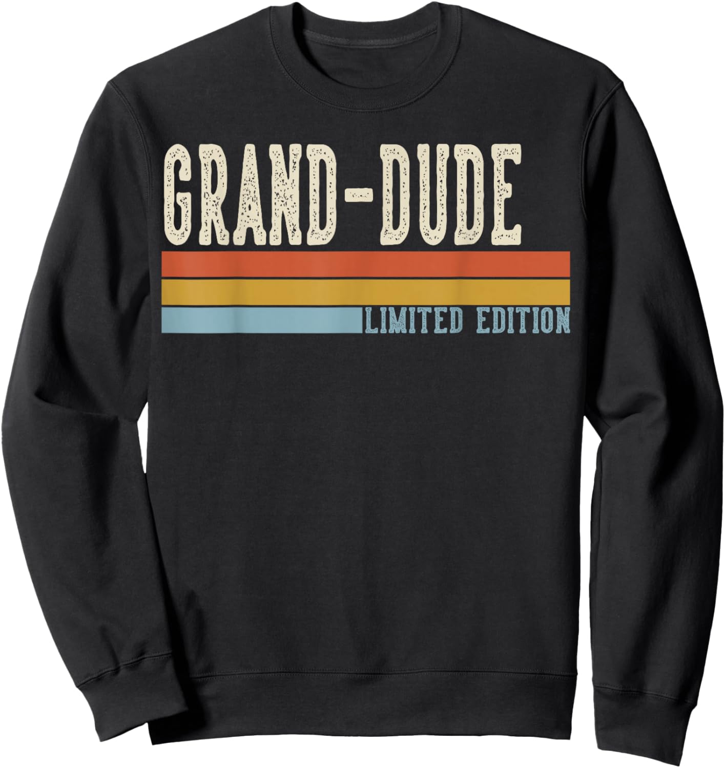 Grand-Dude Vintage Grandpa Retro Fathers Day Sweatshirt - Sweatshirt | Black