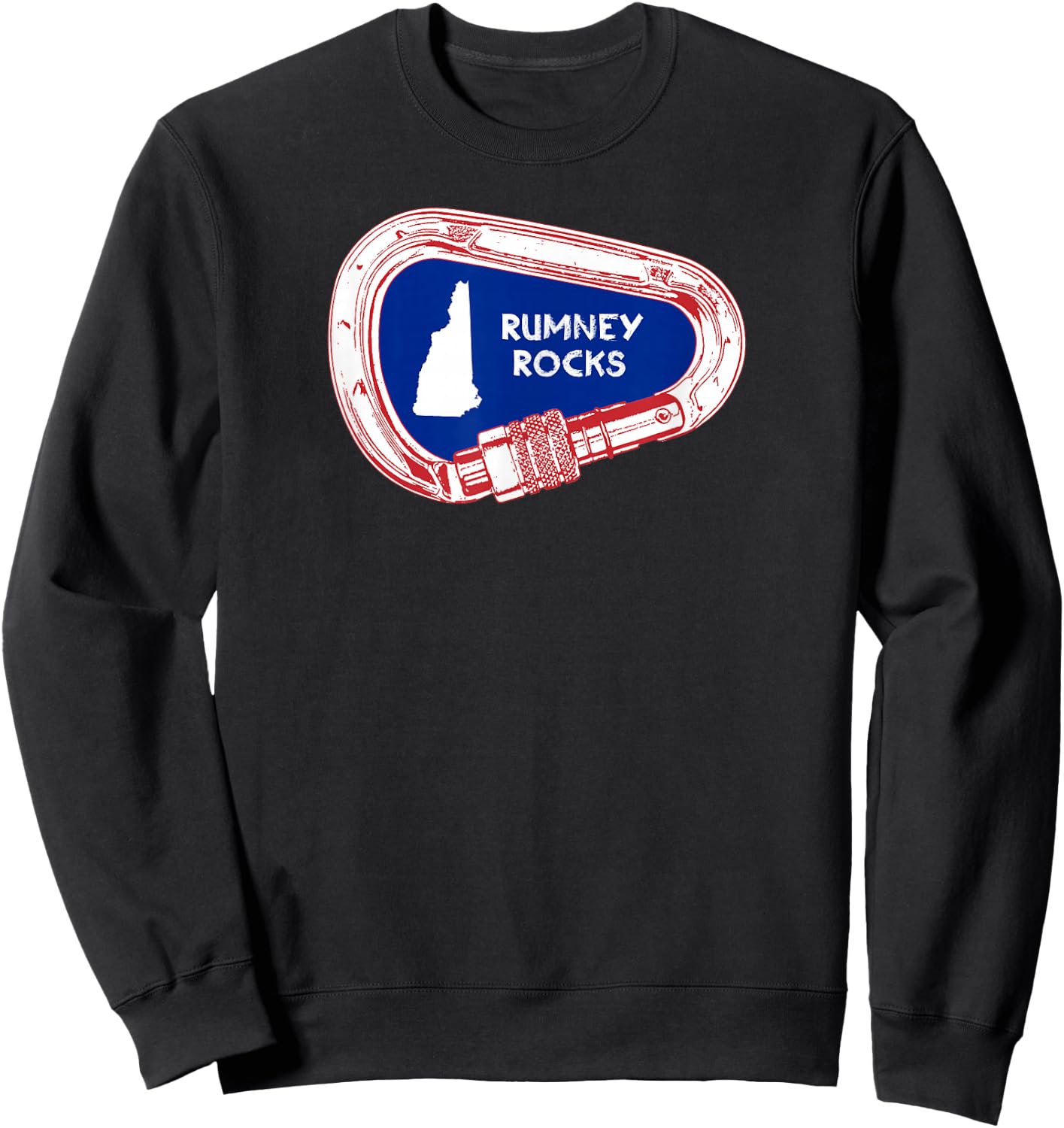Rumney Rocks Climbing Carabiner Sweatshirt - Sweatshirt | Black