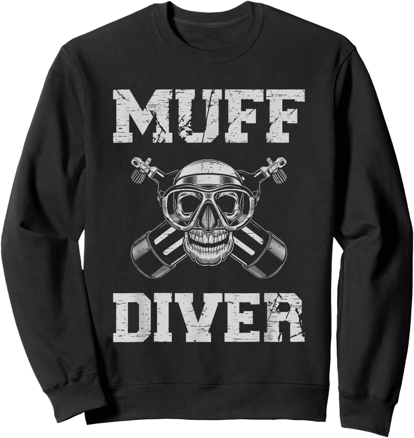 Muff Diver for a Scuba Diver Sweatshirt - Sweatshirt | Black