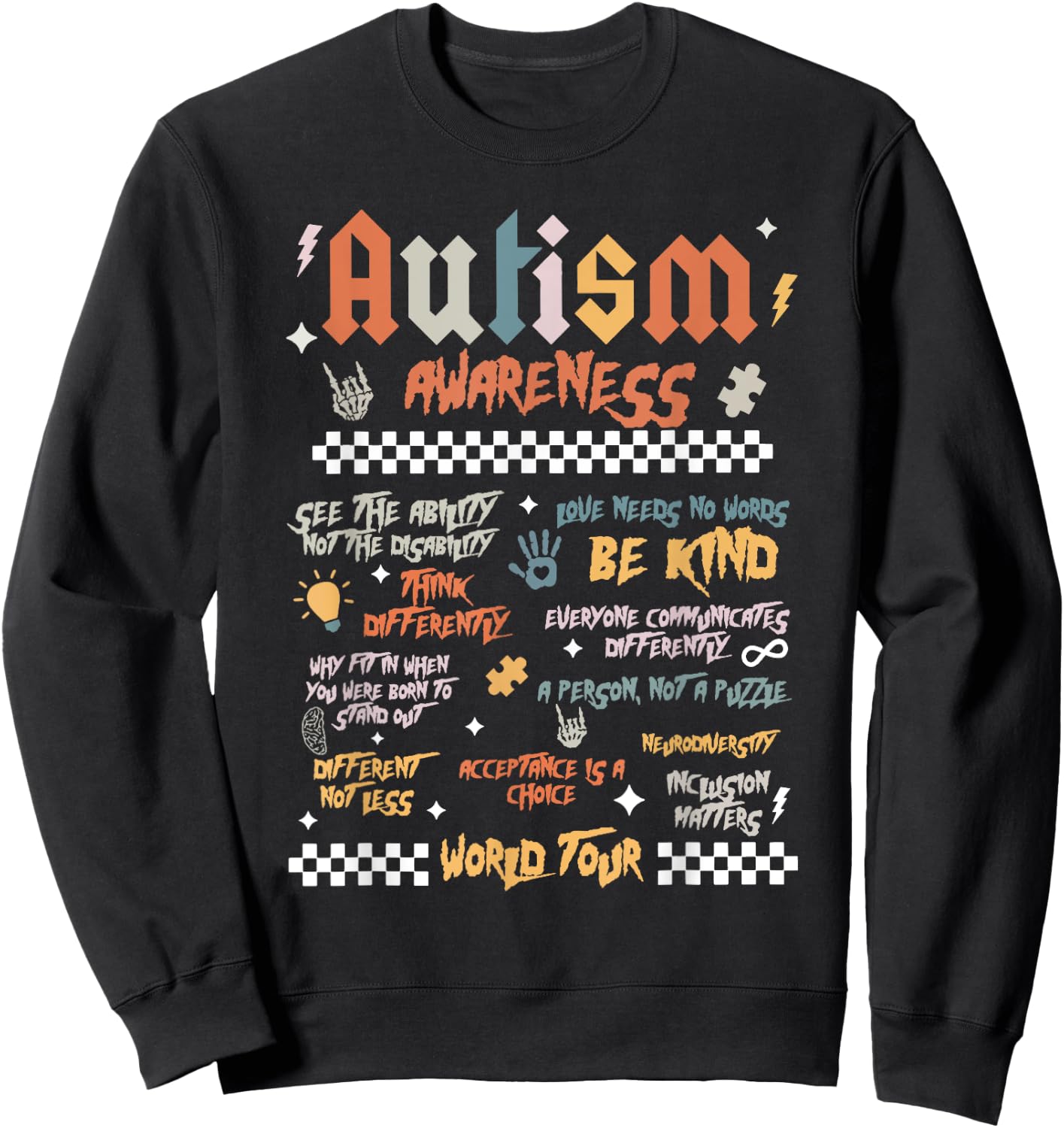 Autism World Tour Sweatshirt - Sweatshirt | Black
