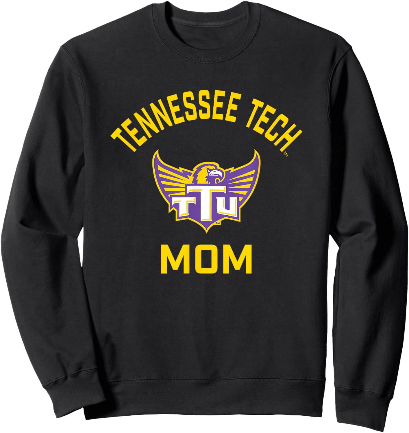Tennessee Tech Golden Eagles Arched Mom Sweatshirt - Sweatshirt | Black