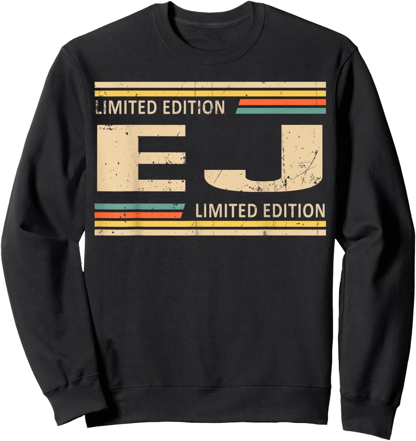 EJ Limited Edition Shirt EJ Name Personalized Sweatshirt - Sweatshirt | Black