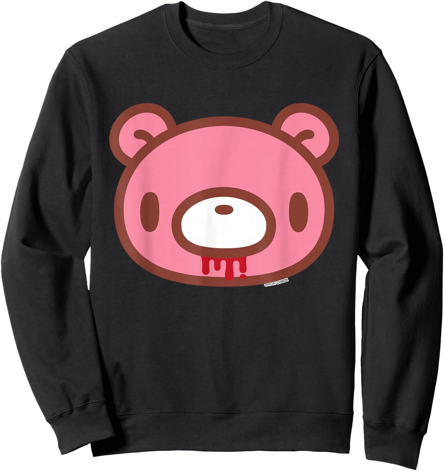 Gloomy Bear The Naughty Grizzly Classic Face Logo Anime Sweatshirt - Sweatshirt | Black