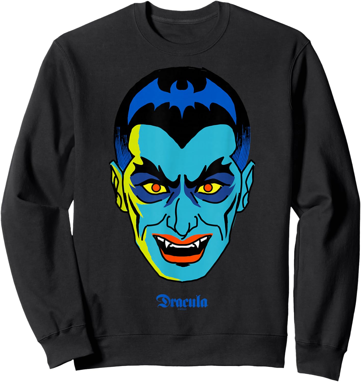 Universal Monsters Dracula Retro Big Face Sweatshirt - Sweatshirt | Black