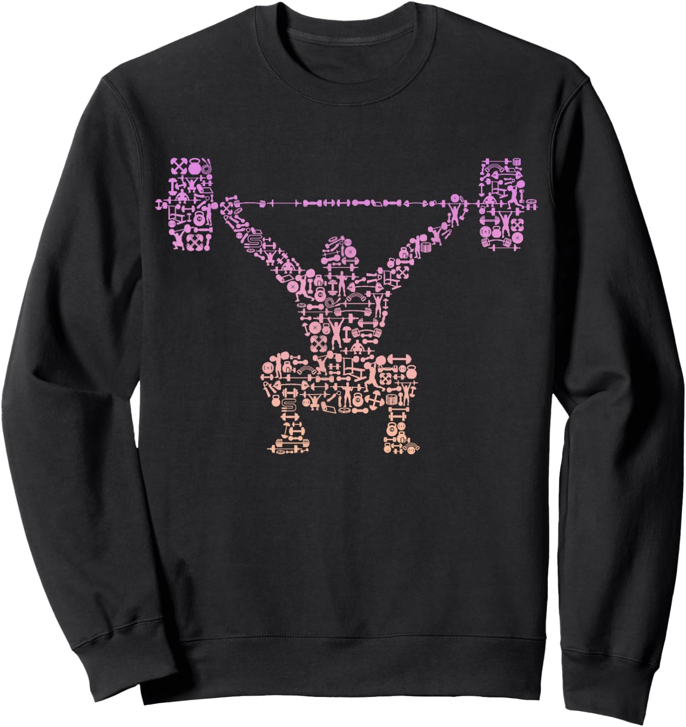 Girls Gym Shirt | Bodybuilder Shirt | Weightlifting Sweatshirt - Sweatshirt | Black