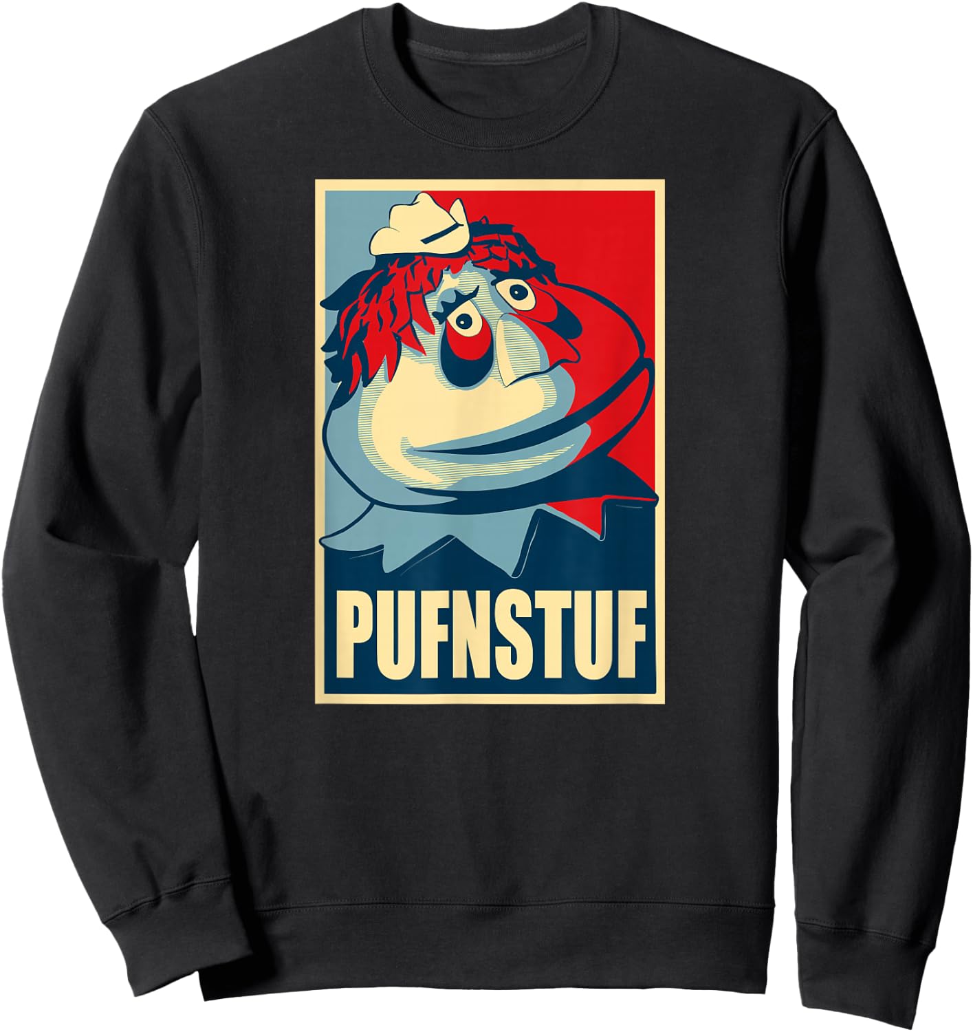PUFNSTUF - Funny, Obscure pop-Culture Reference Sweatshirt - Sweatshirt | Black
