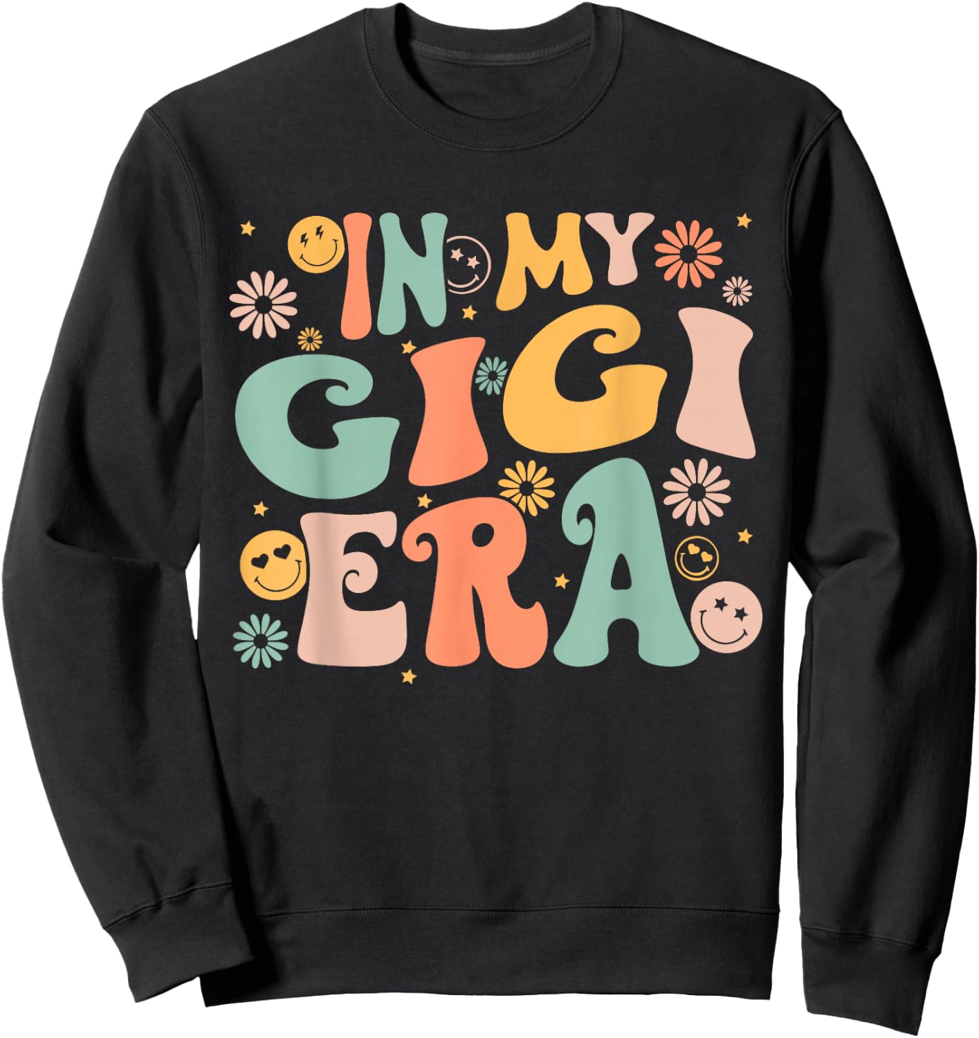 In My Gigi Era Baby Announcement for Grandma Mother's Day Sweatshirt - Sweatshirt | Black