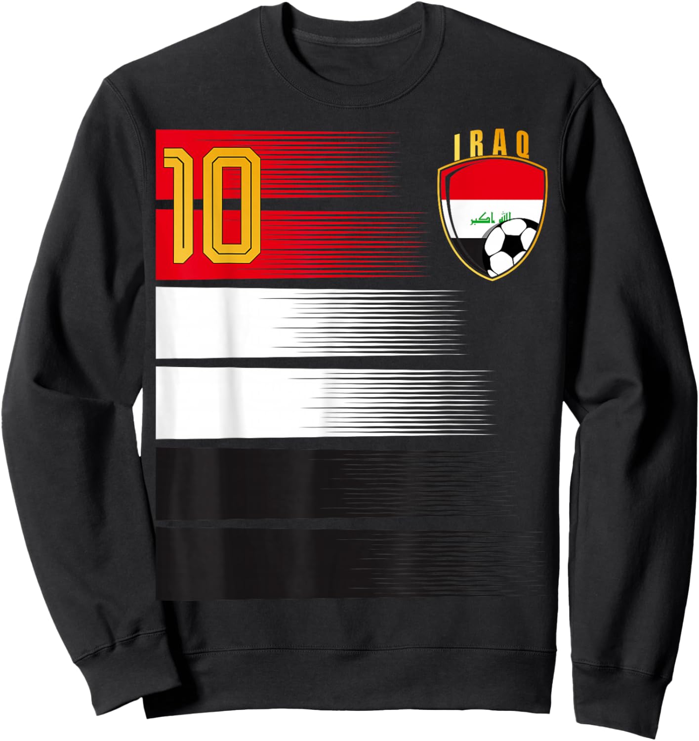 Iraq Flag Iraqi Pride Lovers Sweatshirt - Sweatshirt | Black