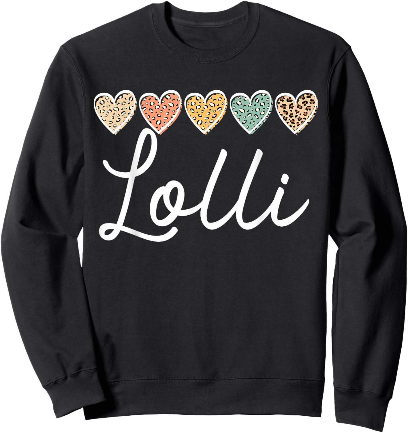 Lolli for Grandma Grandmother Announcement Sweatshirt - Sweatshirt | Black
