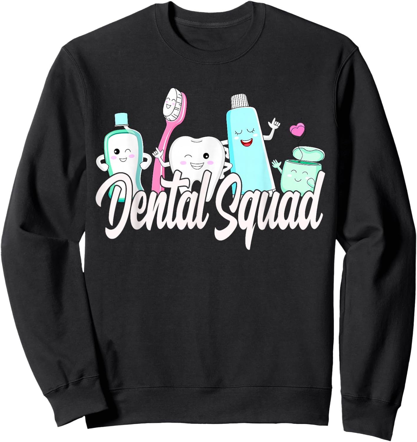 Dental Squad . Dental lab Hygienist Sweatshirt - Sweatshirt | Black