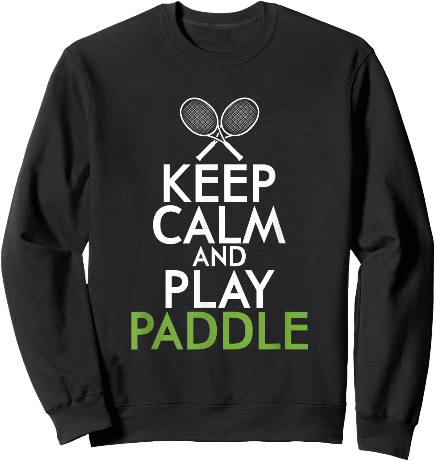 Paddle Tennis Kickback Game Tennis Racket Tennis Gift Sweatshirt - Sweatshirt | Black