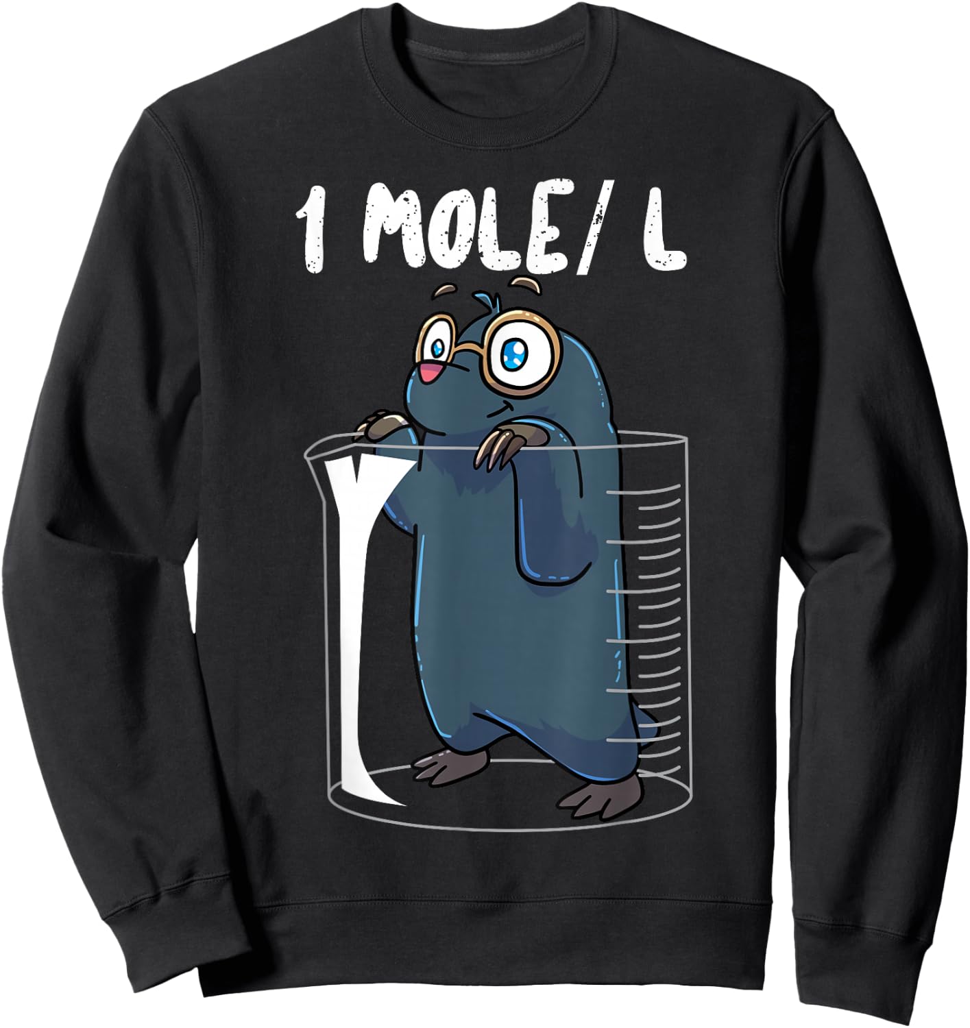 Chemistry Chemist Student Science Teacher Mole Sweatshirt - Sweatshirt | Black