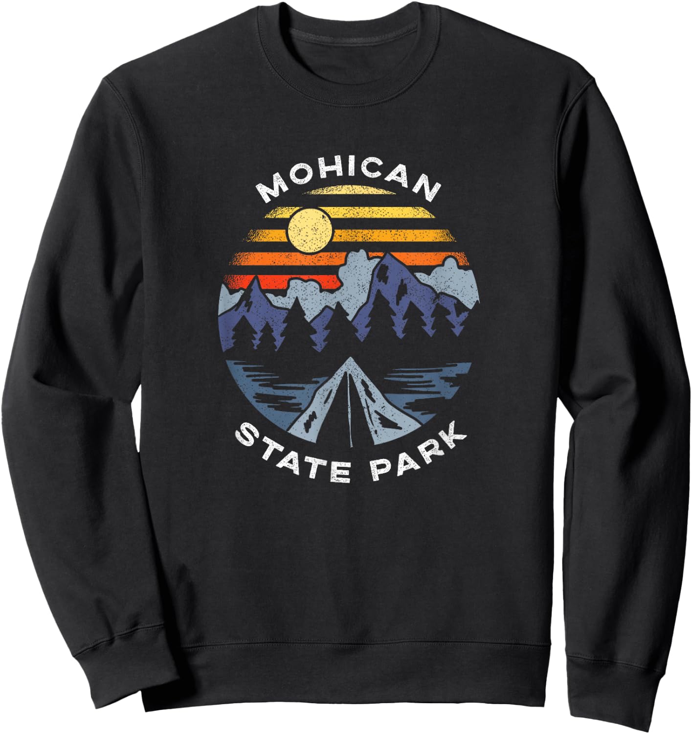 Mohican State Park Ohio Forest Camping Vacation Sweatshirt - Sweatshirt | Black