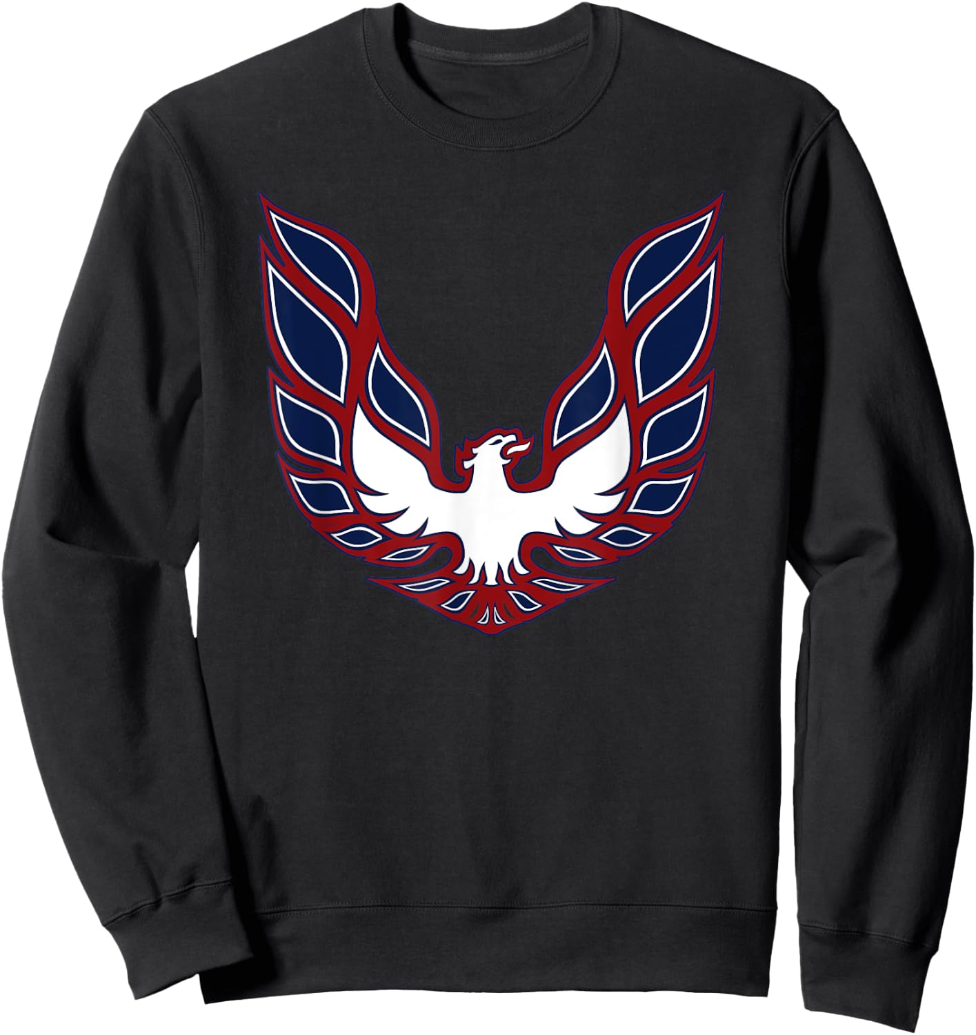 July 4th, Classic Car, Freedom, Trans Am Bird Hood Decal Sweatshirt - Sweatshirt | Black
