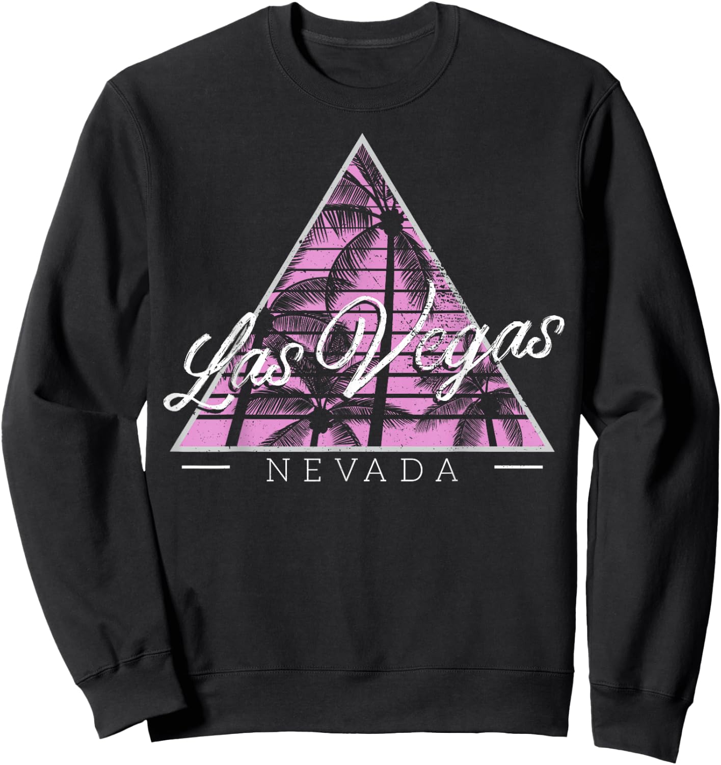 Vintage Style Nevada Las Vegas Gift Design Idea Sweatshirt - Sweatshirt | Black