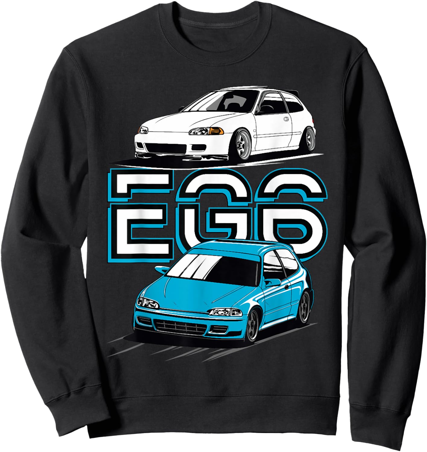 Civic eg6 Japanese car Sweatshirt - Sweatshirt | Black
