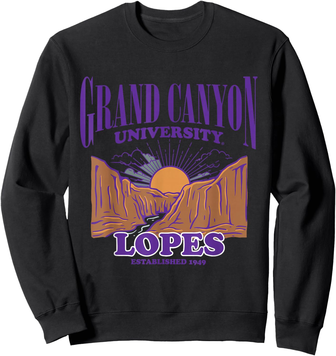 Grand Canyon Lopes | Official NCAA Merch | NCAFGCU010 Sweatshirt - Sweatshirt | Black