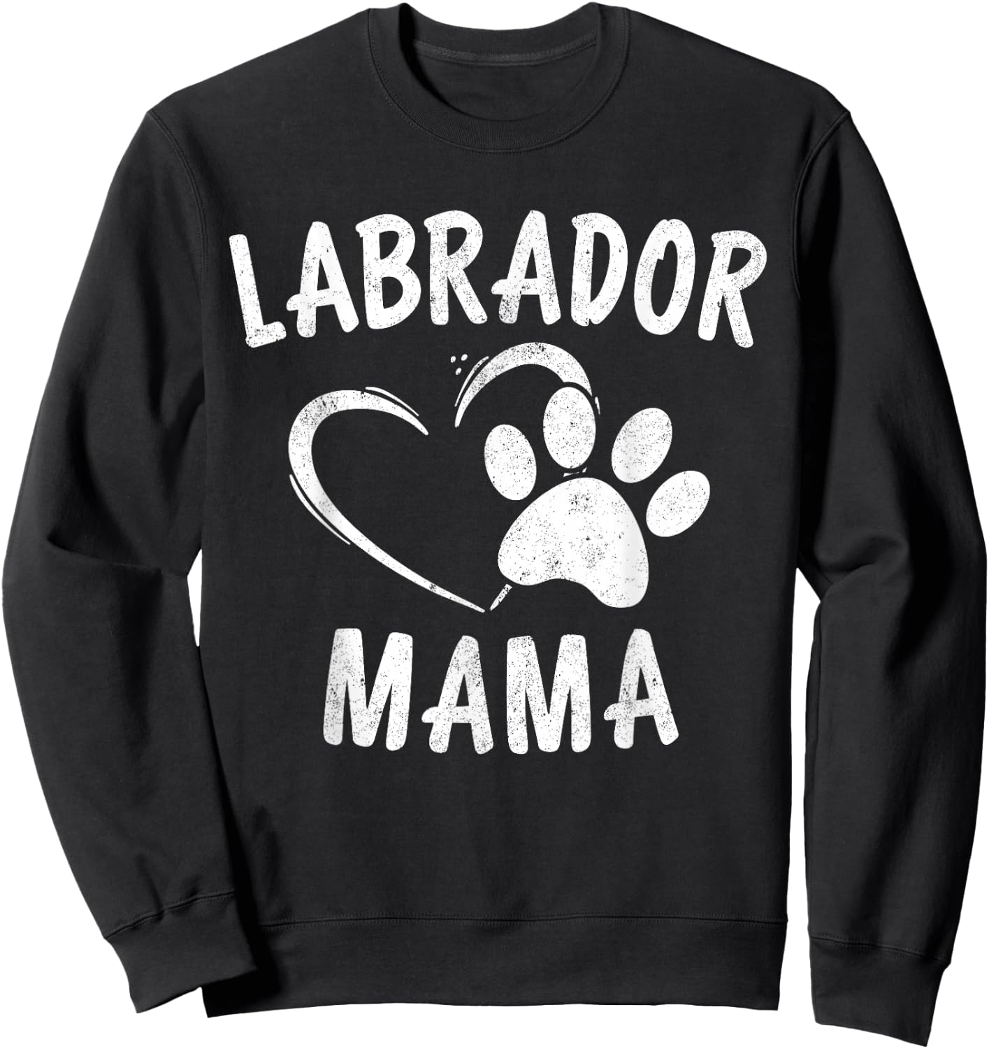Labrador Mama Gift Black Golden Lab Mom Apparel Dog Owner Men Women Girls Kids Sweatshirt - Sweatshirt | Black