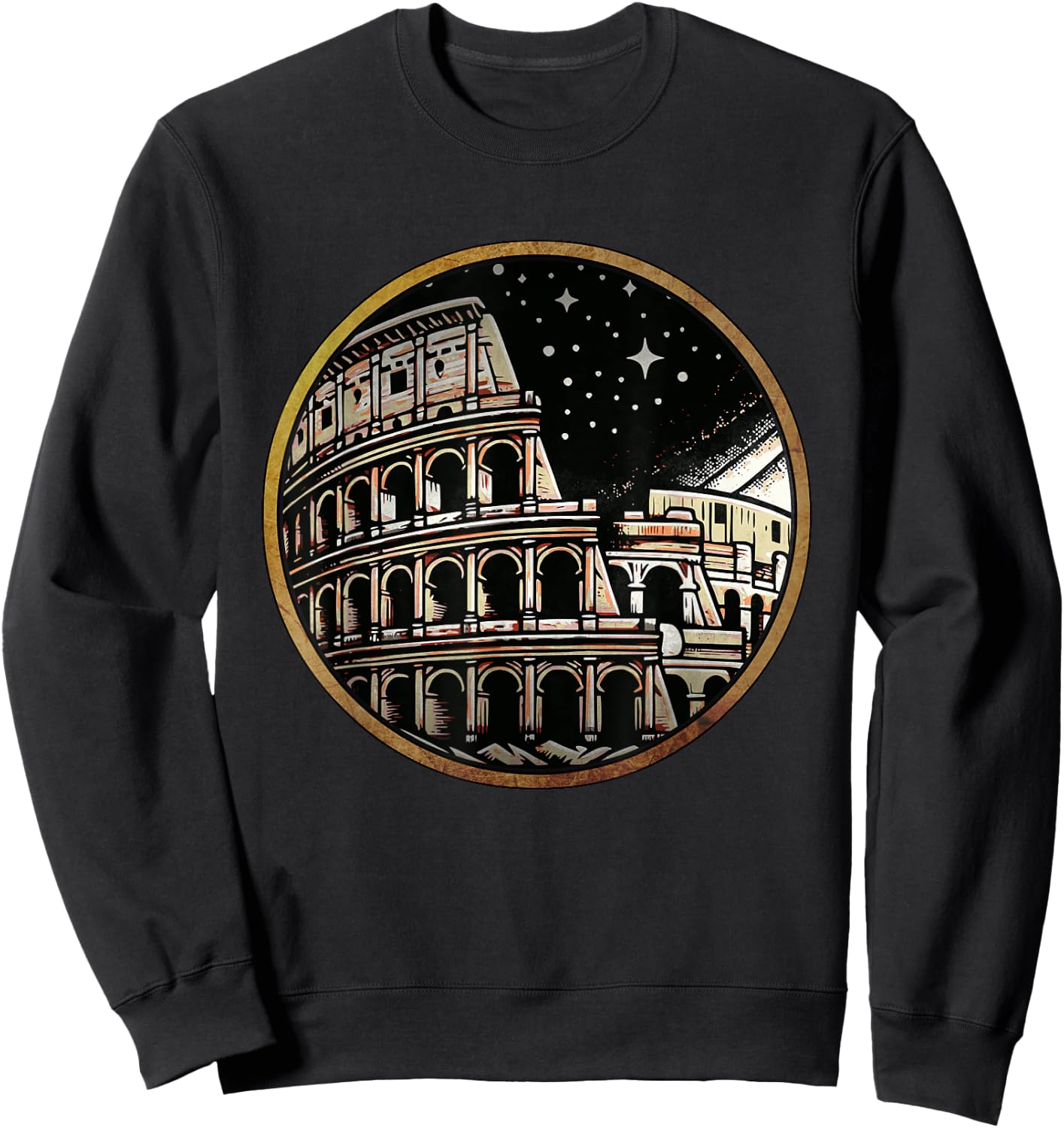 Roman Empire Colosseum of Ancient Rome Sweatshirt - Sweatshirt | Black