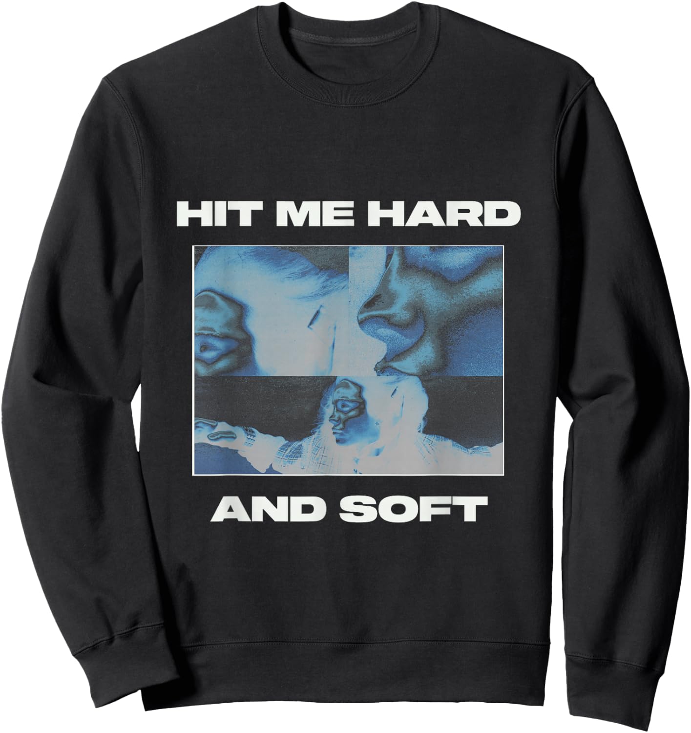 Official Billie Eilish HIT ME HARD AND SOFT Inverted Red Sweatshirt - Sweatshirt | Black