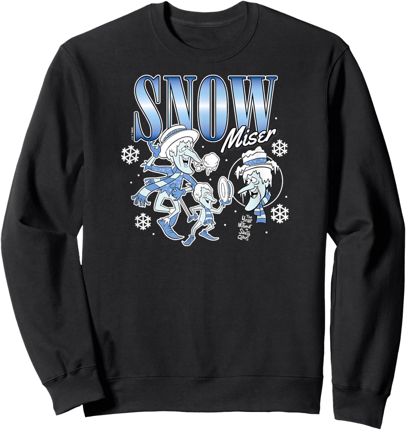 The Year Without A Santa Claus - Snow Miser Character Sweatshirt - Sweatshirt | Black