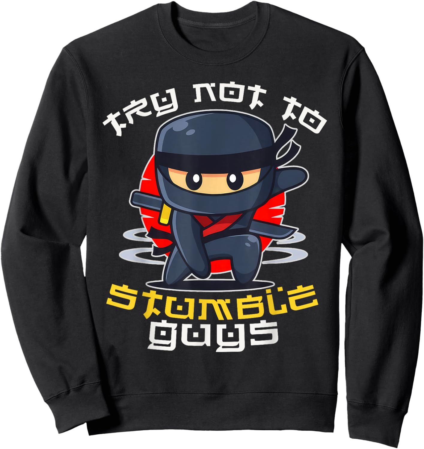 Stumble Guys Ninjas Games Stumble Guys Kids Sweatshirt - Sweatshirt | Black
