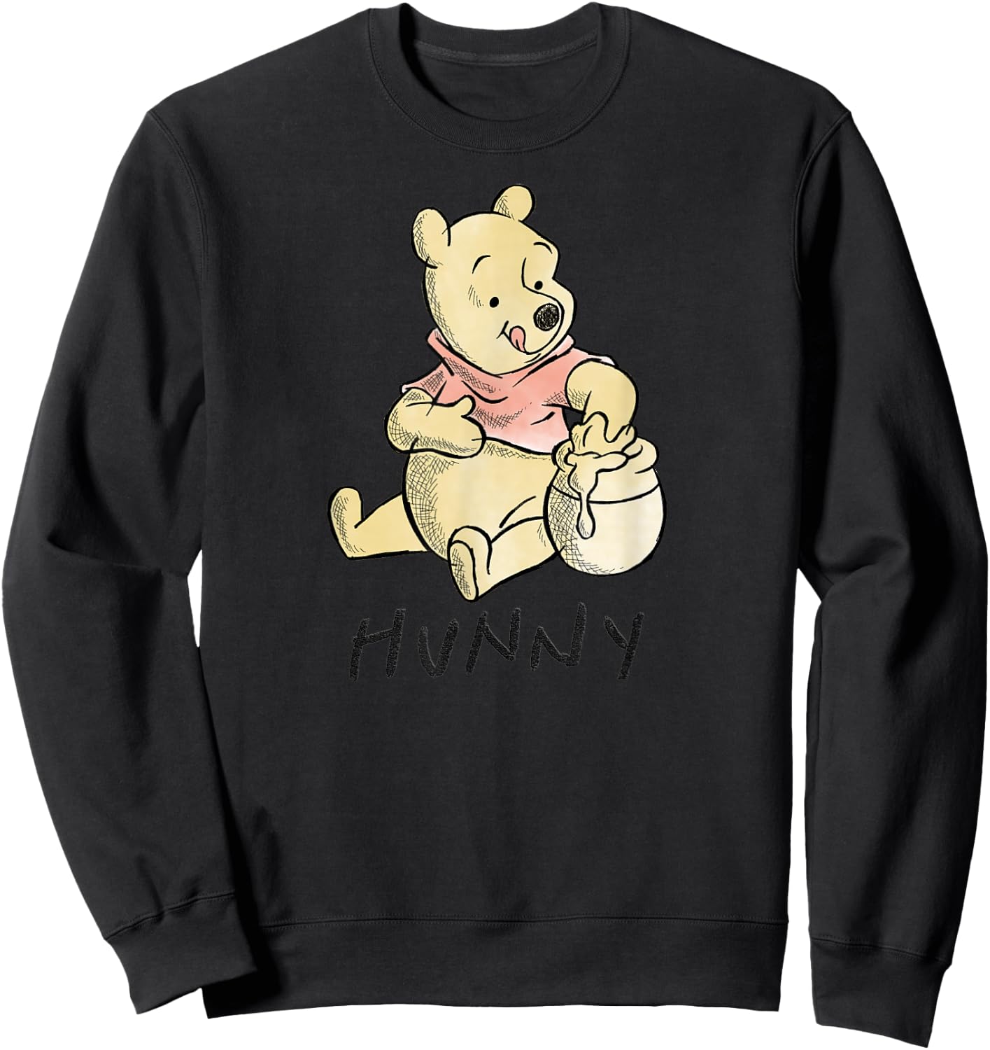 Disney - Winnie The Pooh Hunny Sweatshirt - Sweatshirt | Black