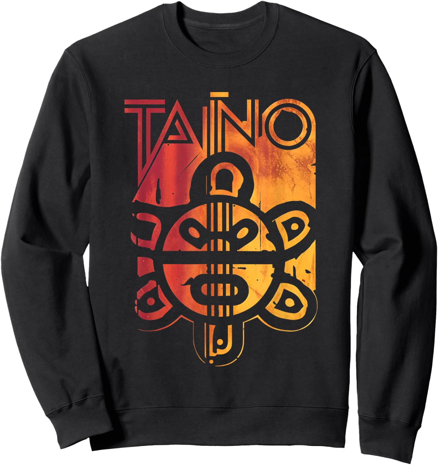 Taino Art Taino Culture Boricua Native American Design Sweatshirt - Sweatshirt | Black