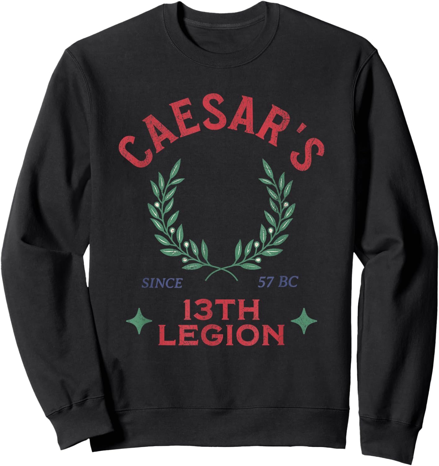 Agema Apparel Julius Caesar 13th Legion Ancient Roman History , Small, Black Sweatshirt - Sweatshirt | Black
