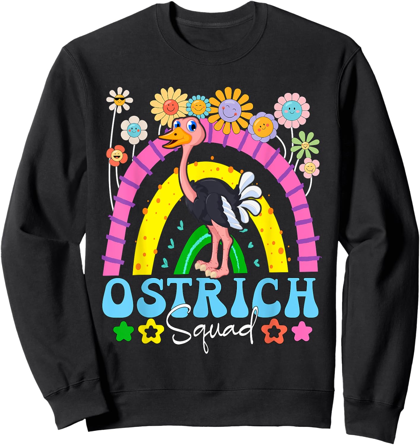 Ostrich Costume Squad Matching Animal Lover Kids Toddler Sweatshirt - Sweatshirt | Black