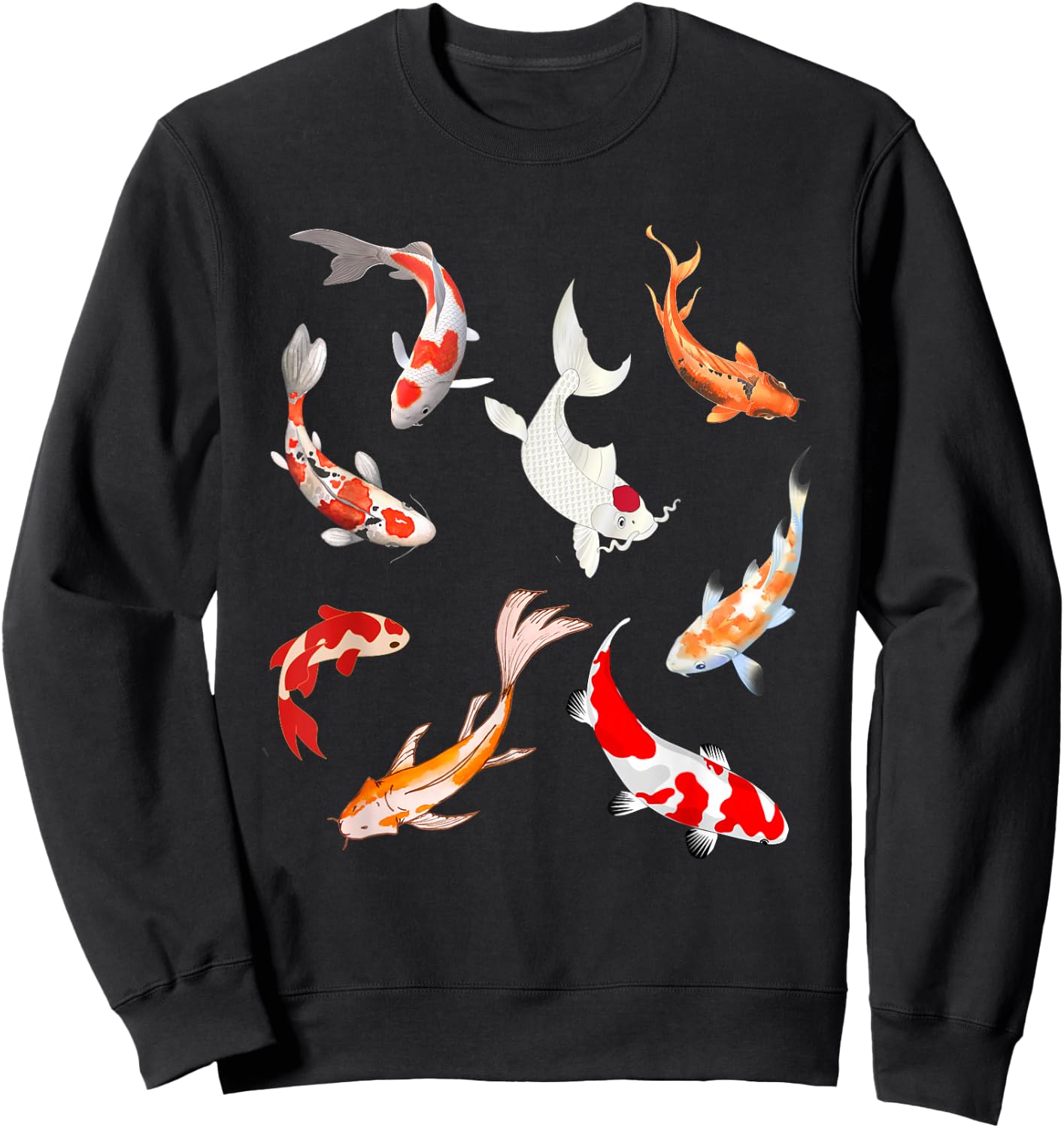 Just A Girl Who Loves Koi fish ornamental fish Fancy carp Sweatshirt - Sweatshirt | Black