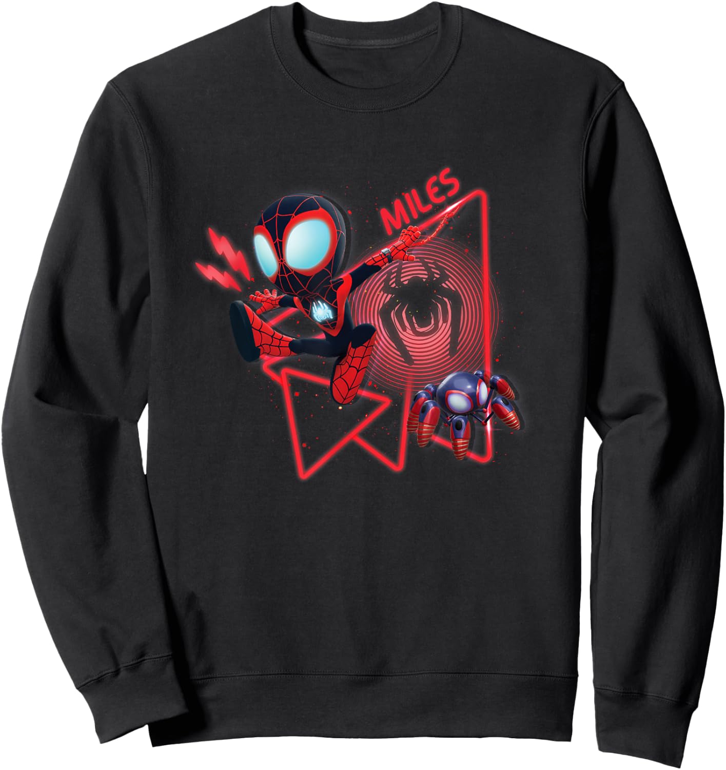 Marvel Spidey and His Amazing Friends Miles Hologram Sweatshirt - Sweatshirt | Black