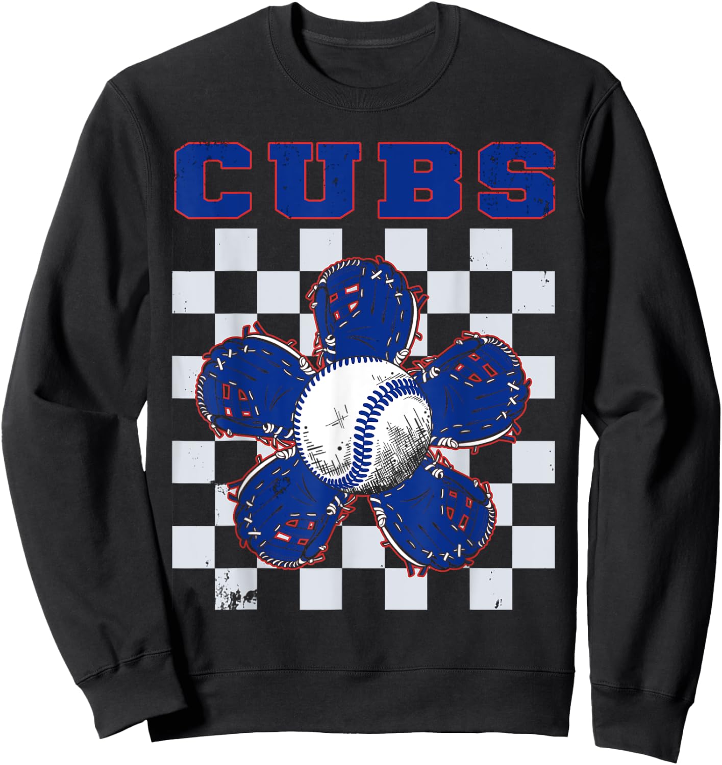 Vintage Cubs Name Throwback Classic Art Cubs Spirit Game Day Sweatshirt - Sweatshirt | Black