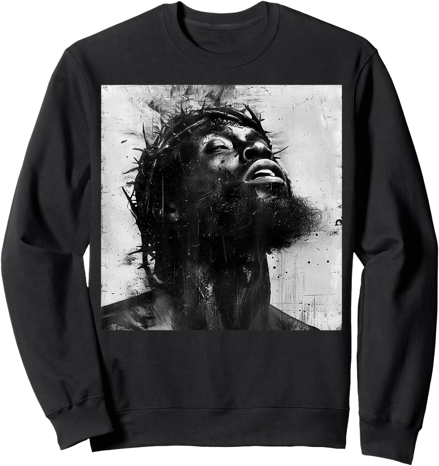Black Jesus, Christianity, Church, Christ, Jesus Sweatshirt - Sweatshirt | Black