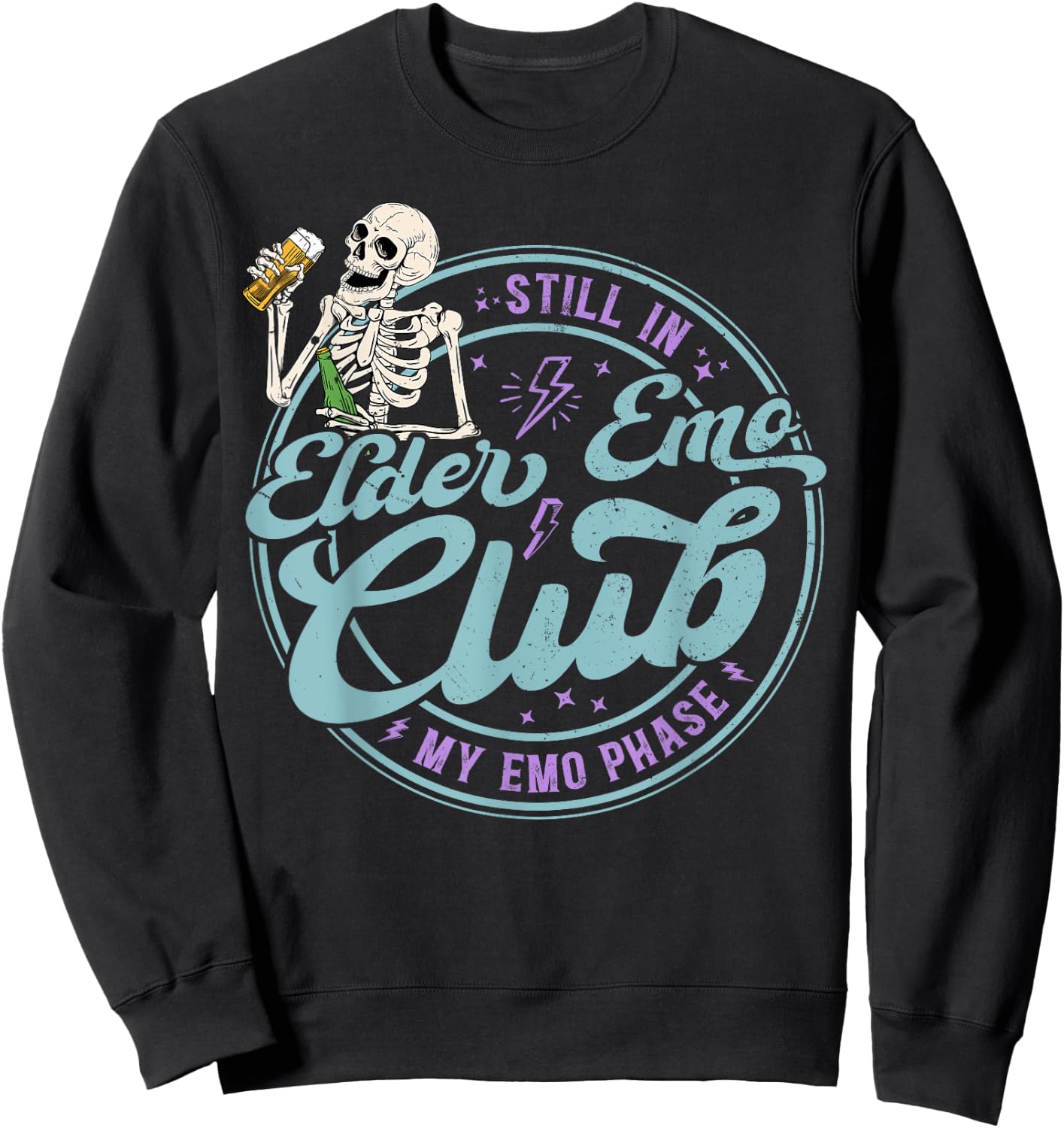 Still In Elder Emo Club My Emo Phase Sweatshirt - Sweatshirt | Black