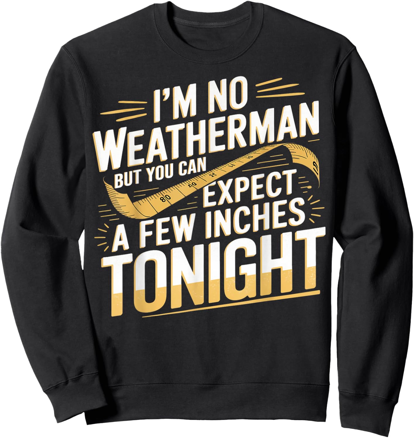 Funny I'm No Weatherman Meteorologist Weatherman Sweatshirt - Sweatshirt | Black