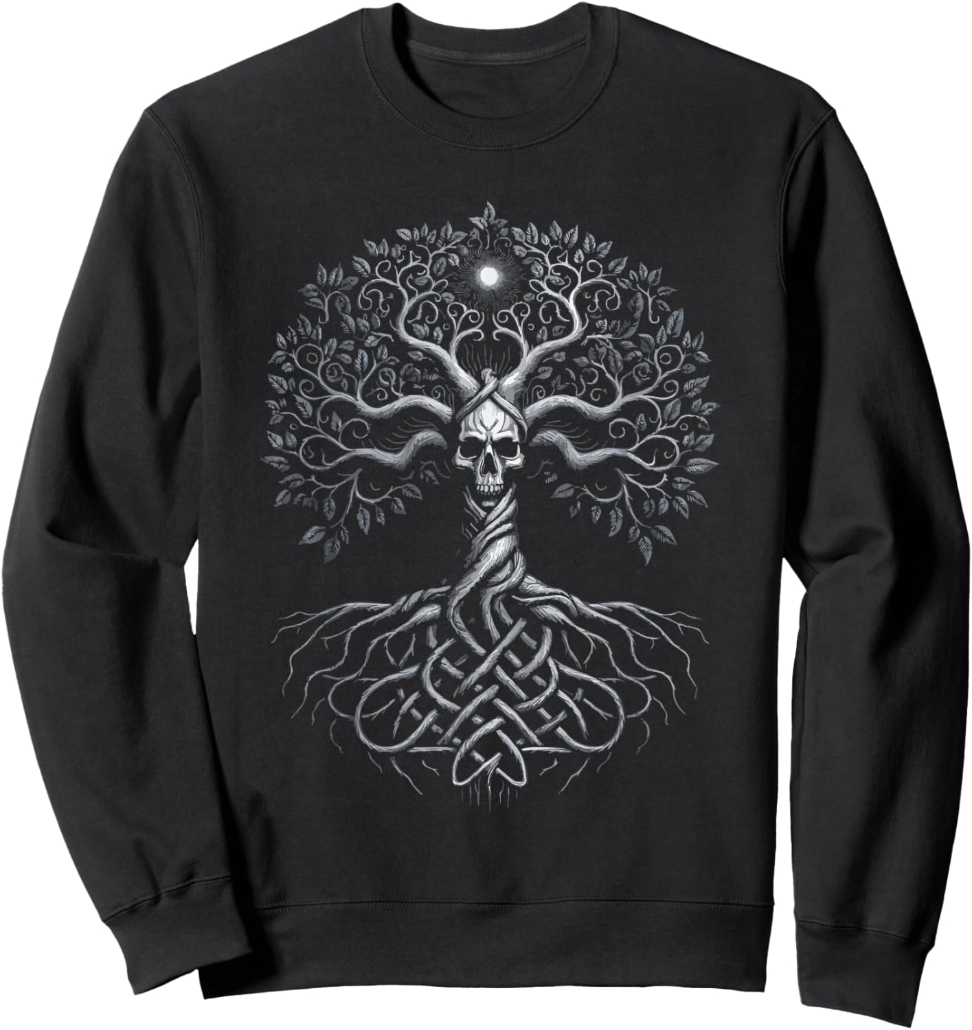 Yggdrasil Tree Valhalla Norse Mythology Viking Sweatshirt - Sweatshirt | Black